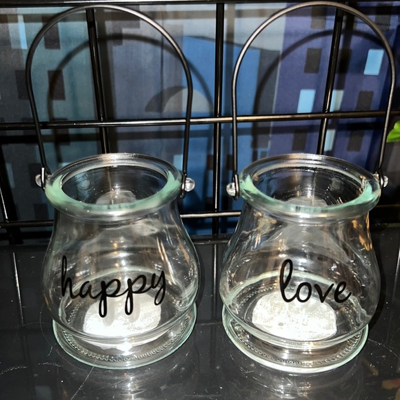 Greenbrier International, Inc. Accents New Happy Love Clear Glass